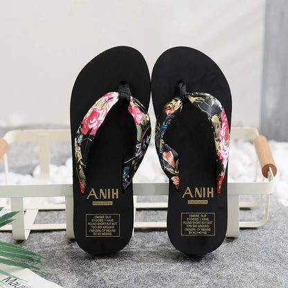 Fashion Women Flip Flops Beach Flat Slippers Casual outside Sandals Summer Ladies Shoes Leisure Slippers Slide Chaussure Femme