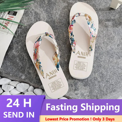 Fashion Women Flip Flops Beach Flat Slippers Casual outside Sandals Summer Ladies Shoes Leisure Slippers Slide Chaussure Femme