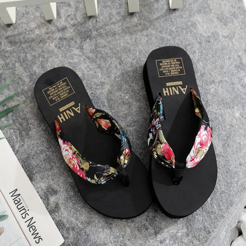 Fashion Women Flip Flops Beach Flat Slippers Casual outside Sandals Summer Ladies Shoes Leisure Slippers Slide Chaussure Femme